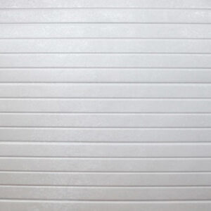 White-Horizontal-Slatted-Steel-Single-Garage-Door